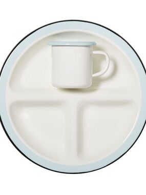 Hearth & Hand with Magnolia divided enamelware plate (no cup)